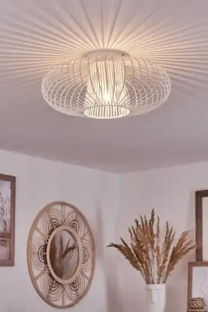 Wemude Plafondlamp Wit, 1-licht Seizoensaanbieding