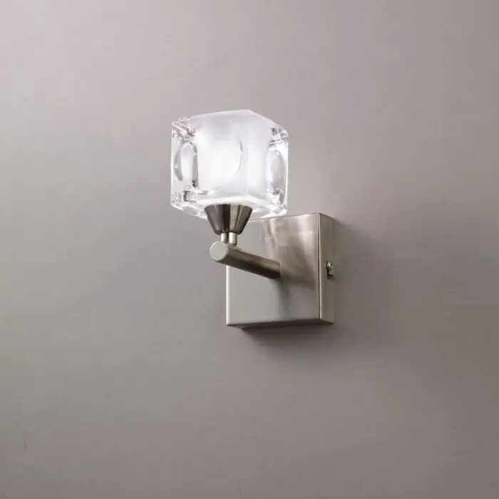 Nieuw Mantra CUADRAX SATIN Muurlamp Nikkel mat, 1-licht