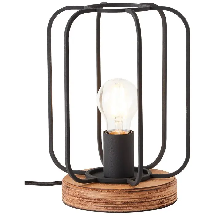 Speciale Aanbieding Brilliant-Leuchten Tosh Tafellamp Natuurlijke kleuren, Zwart, 1-licht