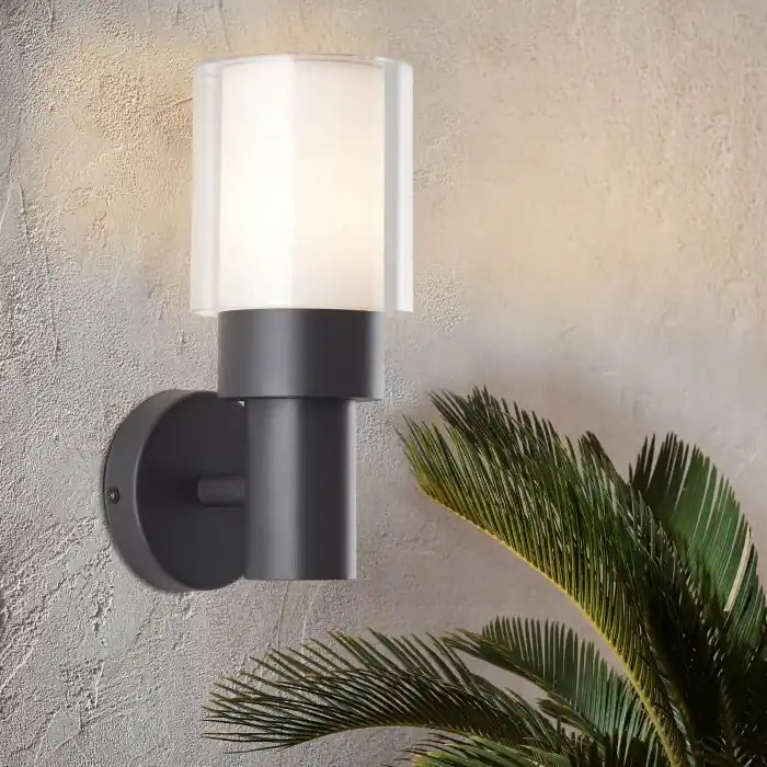 Brilliant-Leuchten Arthus Buiten muurverlichting Zwart, 1-licht Meest Verkocht