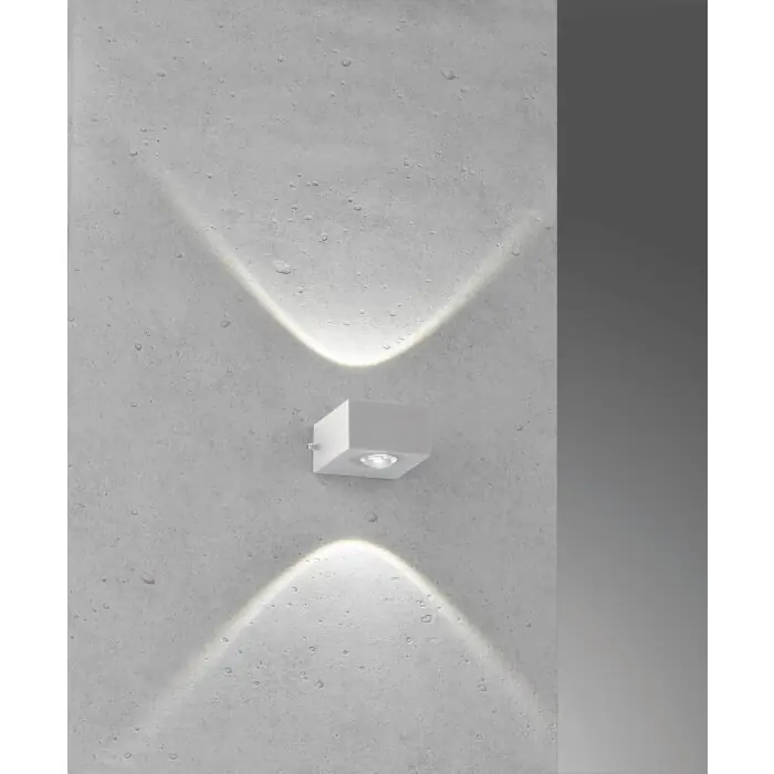 Tijdelijk Beschikbaar Fischer-Honsel Helsinki Buiten muurverlichting LED Zilver, 2-lichts