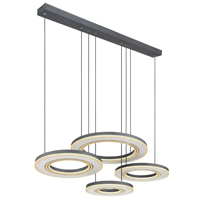 Gereduceerde Prijs Globo BLASIUS Hanger LED Zwart, 1-licht, Afstandsbediening