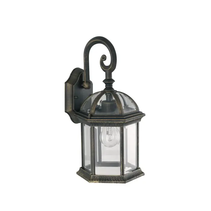 Lutec Gaeta Buiten muurverlichting Goud, Zwart, 1-licht Lage Prijs