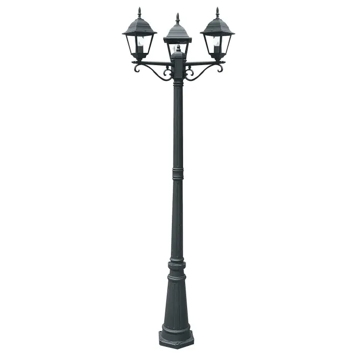 Op = Op Lutec Roma Padverlichting Antraciet, 3-lichts