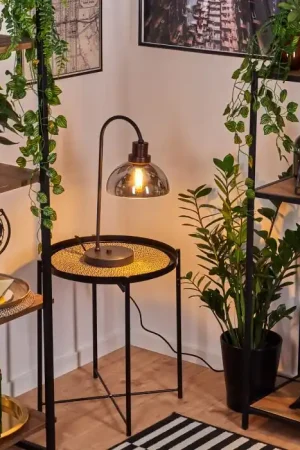Aannestad Tafellamp Bruin, Zwart, 1-licht Hete Deal