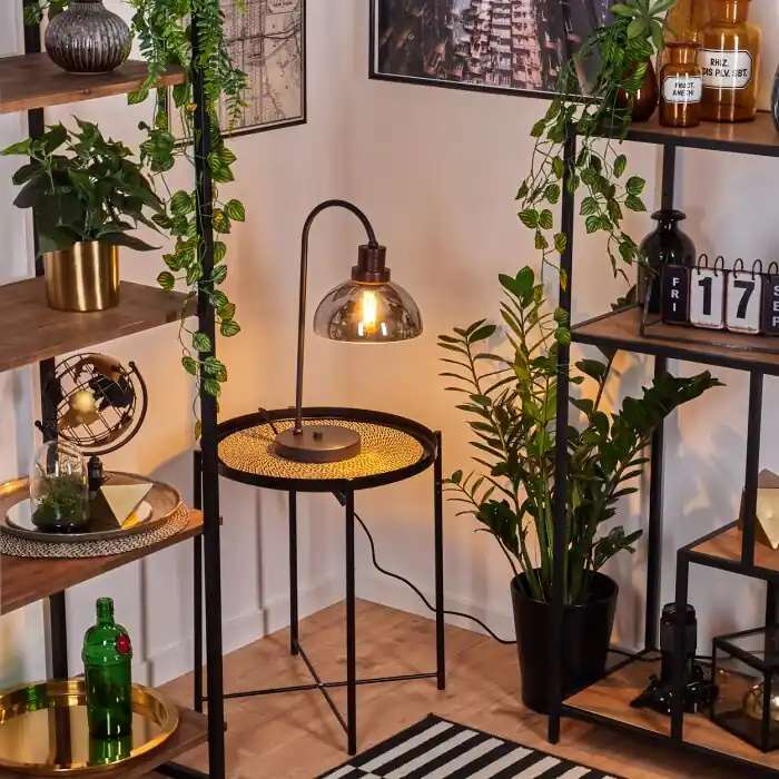 Aannestad Tafellamp Bruin, Zwart, 1-licht Hete Deal