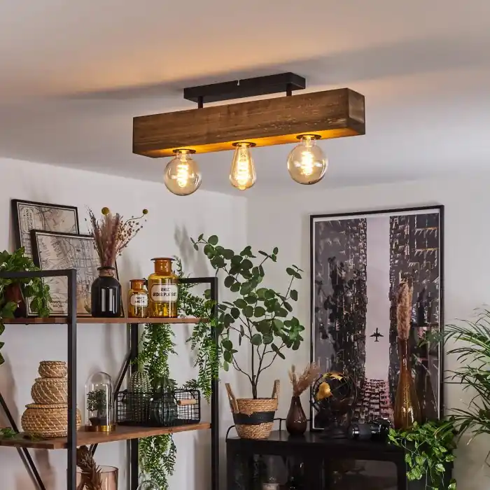 Betrouwbaar Berat Plafondlamp Bruin, Zwart, 3-lichts