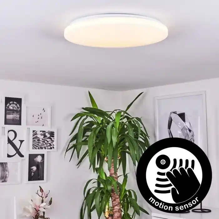 Aanbieding Weesen Plafondpaneel LED Wit, 1-licht, Bewegingsmelder