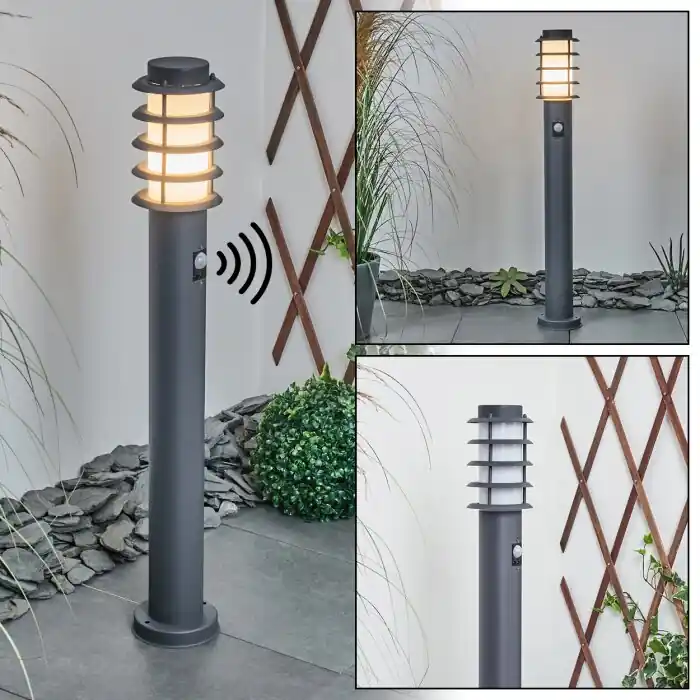 Favoriet Tunes Padverlichting Nikkel mat, 1-licht, Bewegingsmelder
