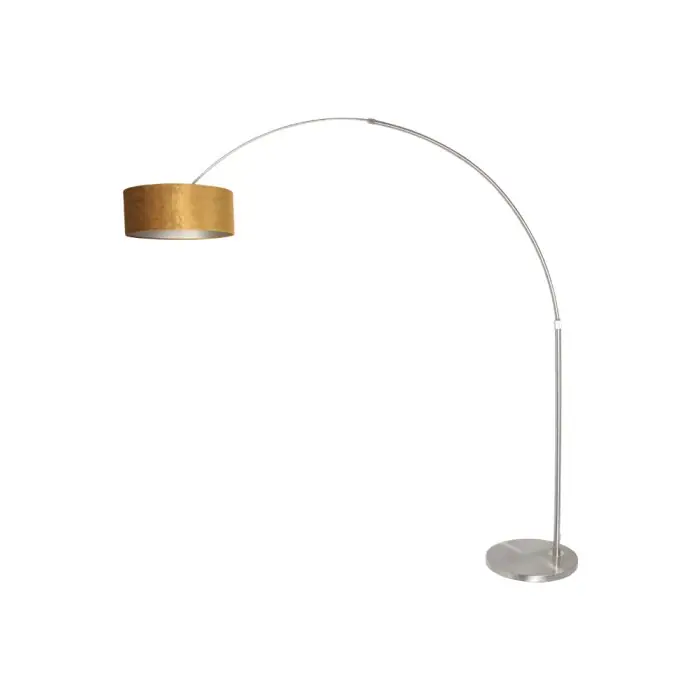 Exclusieve Aanbieding Steinhauer Sparkled Light Staande lamp Staal geborsteld, 1-licht