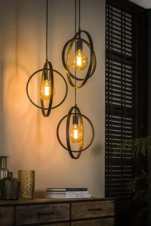 Zijlstra Mirandola Hanglamp Grijs, 3-lichts Merkproduct