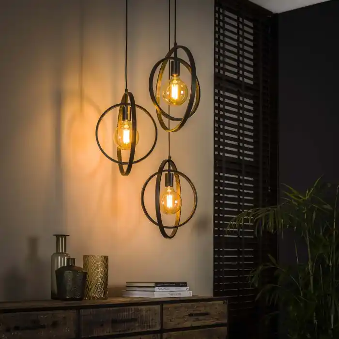 Zijlstra Mirandola Hanglamp Grijs, 3-lichts Merkproduct