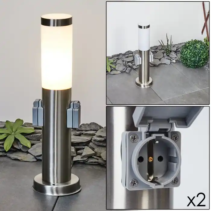 Sessa Padverlichting Nikkel mat, 1-licht Beperkte Voorraad