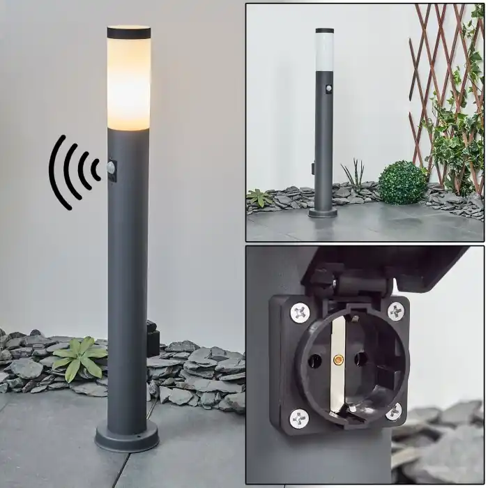 Sessa Padverlichting Antraciet, 1-licht, Bewegingsmelder Goedkoop