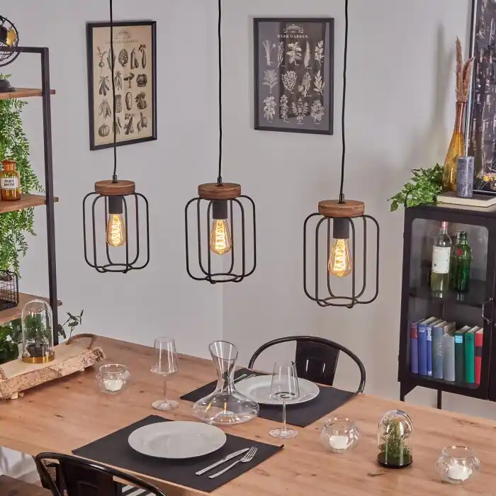 Actieprijs Pasteur Hanglamp Zwart, 3-lichts
