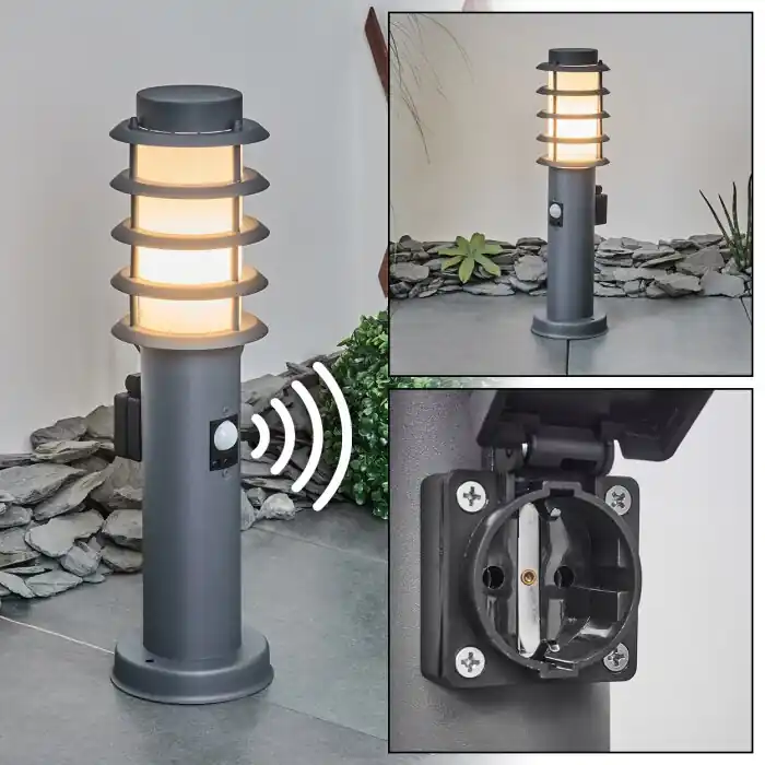 Aanbieding Tunes Padverlichting Antraciet, 1-licht, Bewegingsmelder