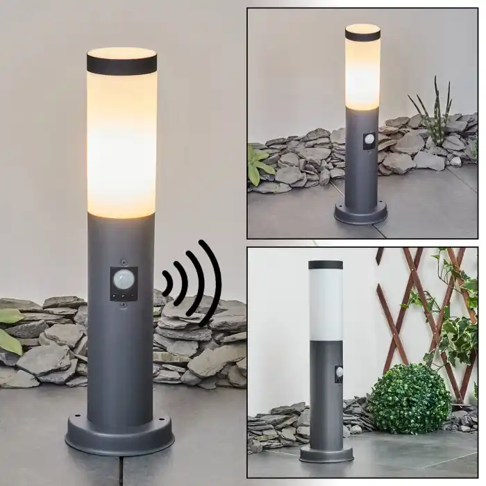 Speciale Aanbieding Sessa Padverlichting Antraciet, 1-licht, Bewegingsmelder