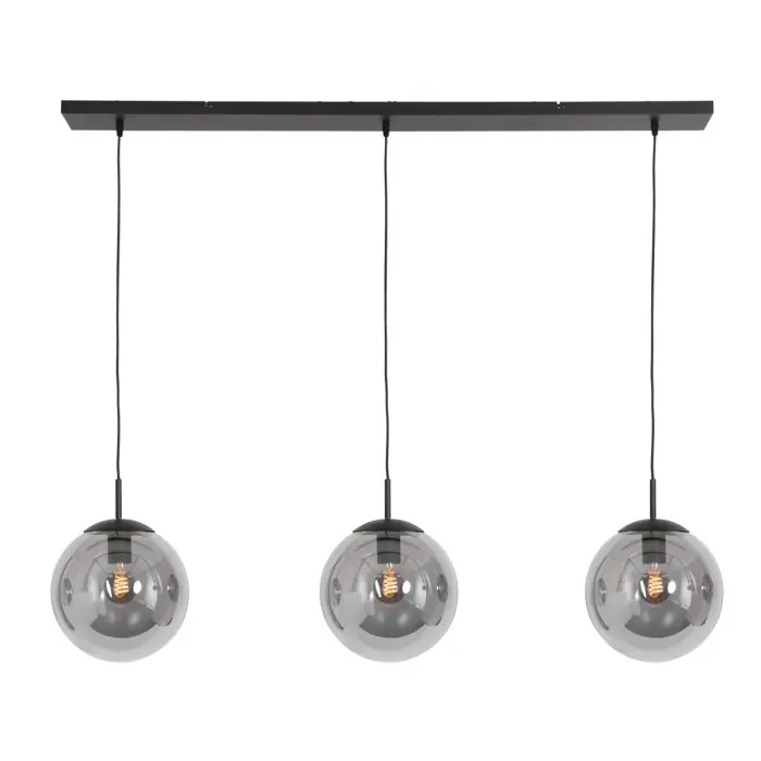 Beperkt Aanbod Steinhauer Bollique Hanglamp Zwart, 3-lichts