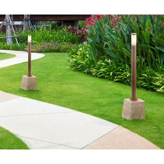 Koop Online Globo BOSTON Padverlichting Hout donker, 1-licht