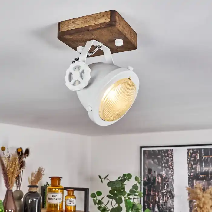 Hoge Kwaliteit Herford Plafondlamp Hout donker, 1-licht