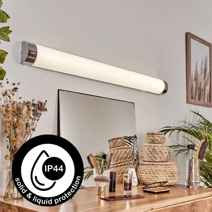 Morges Spiegellamp LED Chroom, Wit, 1-licht Merkproduct