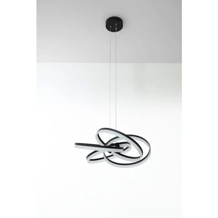 SCHÖNER-WOHNEN-Kollektion Loop Hanglamp LED Zwart, 1-licht Koopje