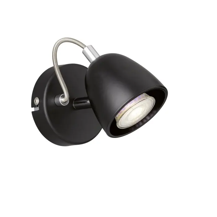 FHL-easy Gemma Muurlamp Chroom, Zwart, 1-licht Koop Online