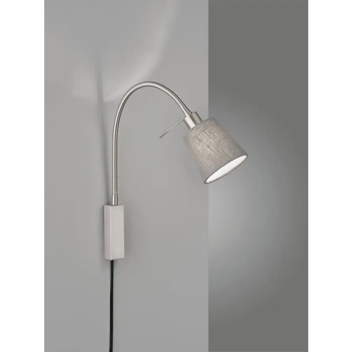 Fischer-Honsel Wolke Muurlamp Nikkel mat, 1-licht Koop Online