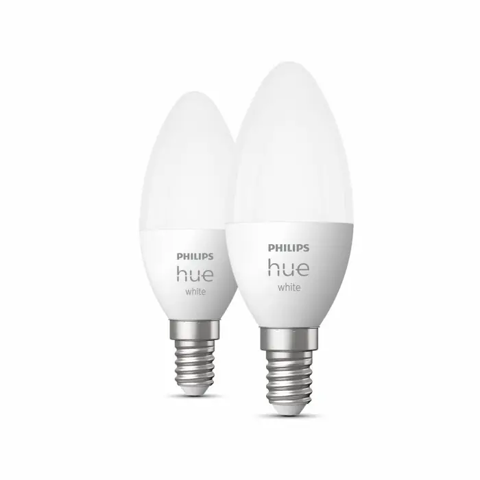 Philips Hue White LED E14 5,5 Watt 2700 Kelvin 470 Lumen Op = Op