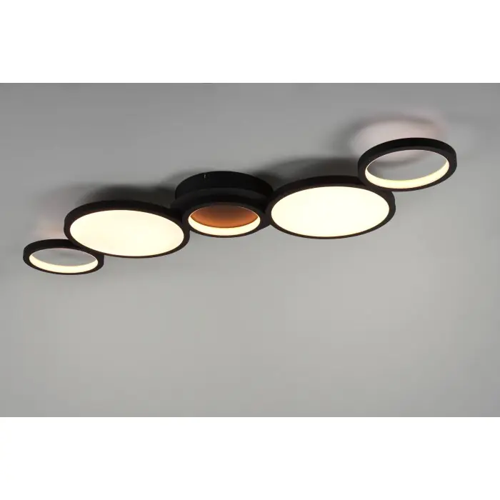 Hoge Kwaliteit Trio-Leuchten Salsa Plafondlamp LED Zwart, 1-licht