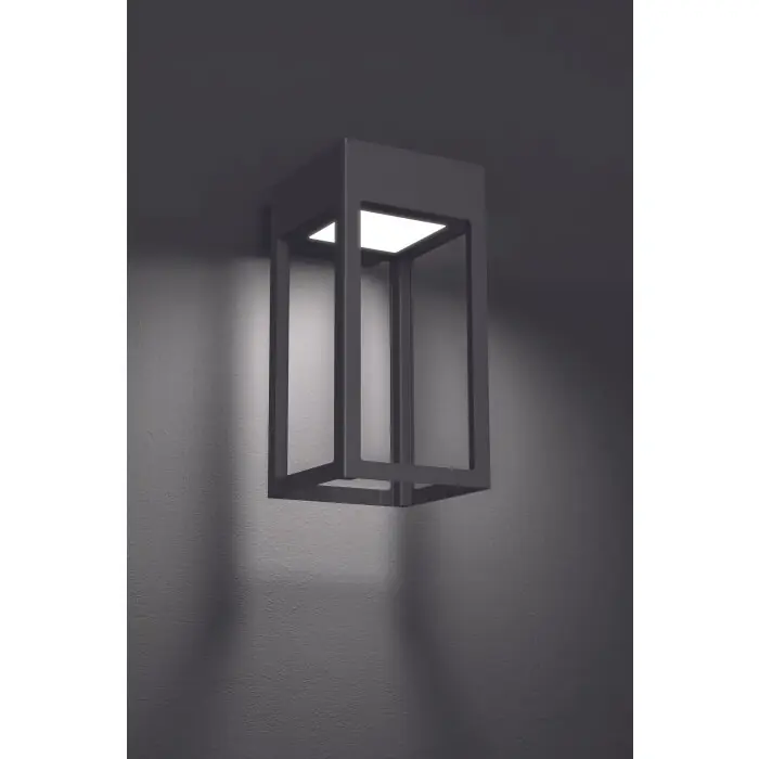 Gratis Retour LCD Kisselbach Buiten muurverlichting LED Zwart, 1-licht