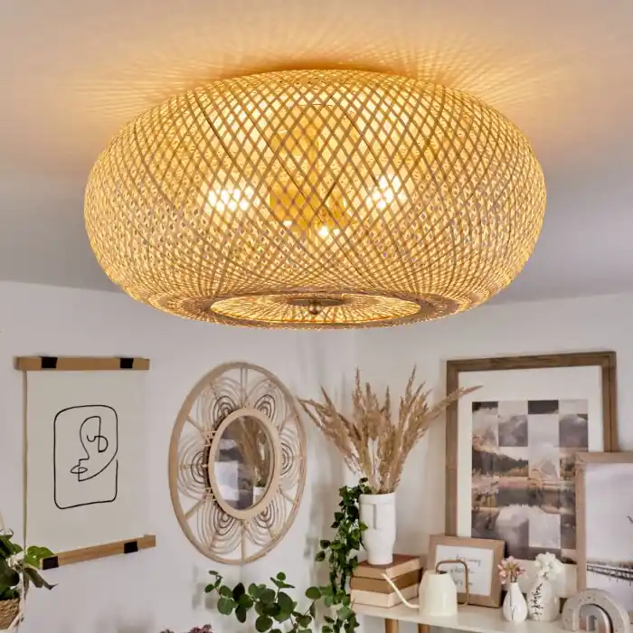 Express Levering Bauro Plafondlamp Messing, 3-lichts