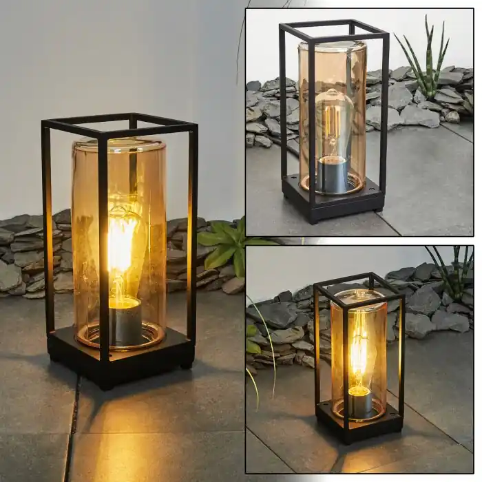 Direct Beschikbaar Palanga Buiten staande lamp Zwart, 1-licht