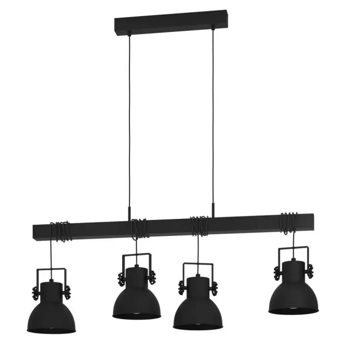 Eglo SHIREBROOK Hanger Zwart, 4-lichts Beste Prijs