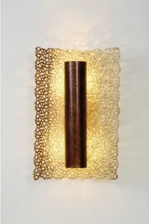 Aanbieding Holländer UTOPISTICO Muurlamp Bruin, Goud, Koperkleurig, 2-lichts