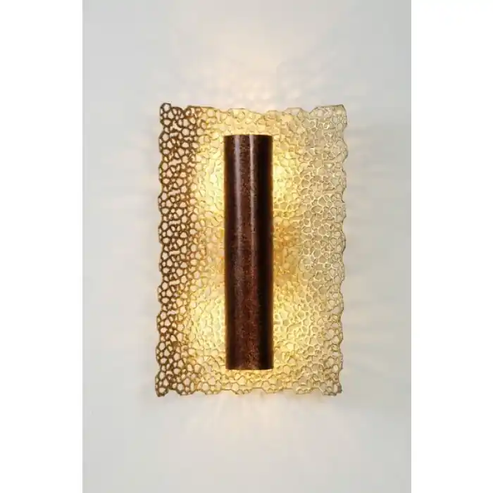 Aanbieding Holländer UTOPISTICO Muurlamp Bruin, Goud, Koperkleurig, 2-lichts