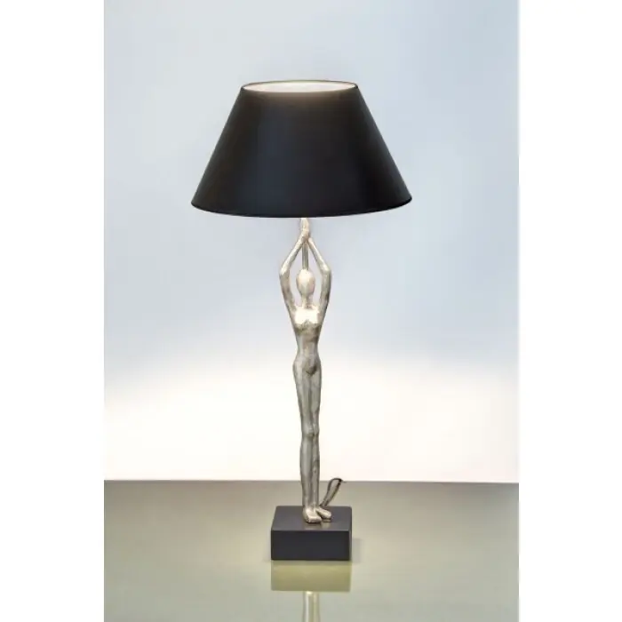 Holländer BALLERINO Tafellamp Zwart, Zilver, 1-licht Favoriet