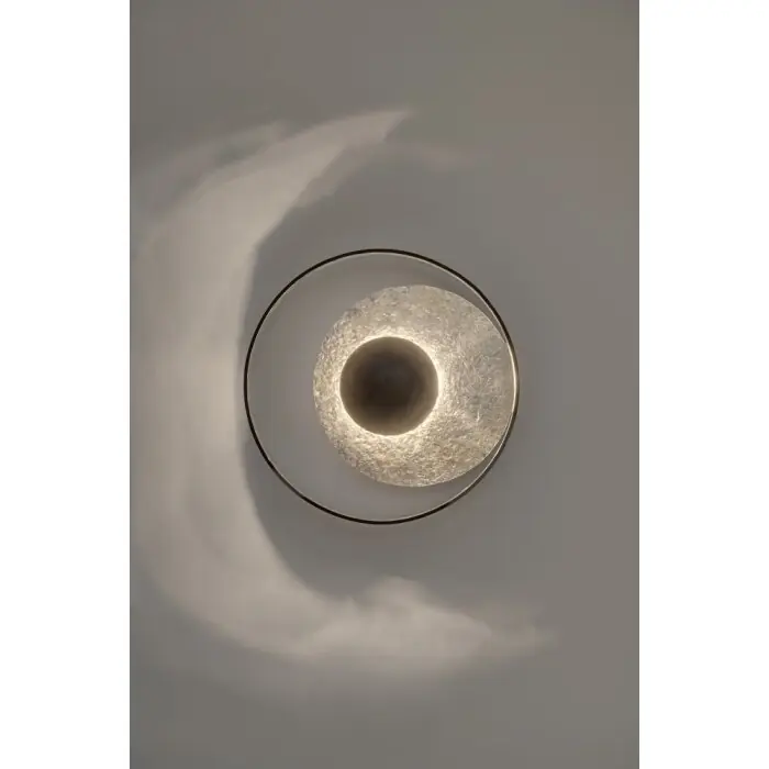 Holländer SATELLITE Muurlamp Zwart, Zilver, 4-lichts Op = Op