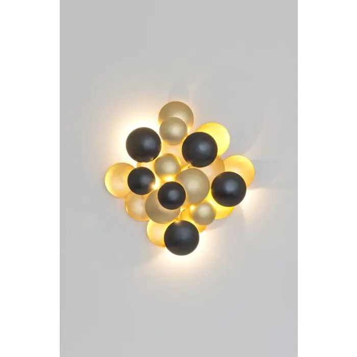 Holländer BOLLADARIA GRANDE Muurlamp LED Bruin, Goud, Zwart, 6-lichts Direct Verzonden