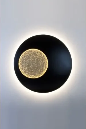 Alleen Vandaag Holländer LUNA EXTRA GROSS Muurlamp LED Bruin, Goud, Zwart, 1-licht