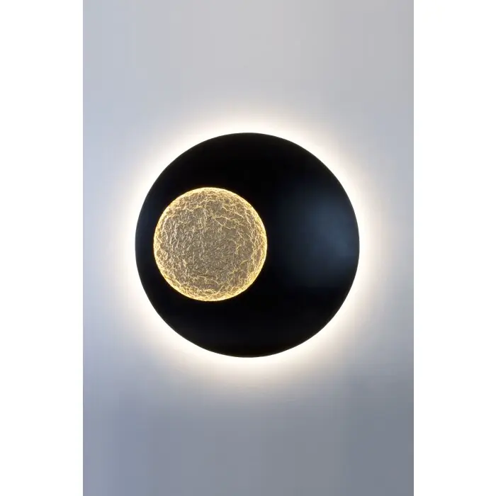 Alleen Vandaag Holländer LUNA EXTRA GROSS Muurlamp LED Bruin, Goud, Zwart, 1-licht