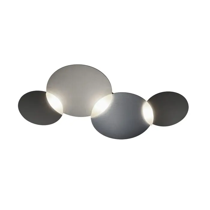 Aanbieding Grossmann CIRC Plafondlamp LED Grijs, Zilver, 1-licht