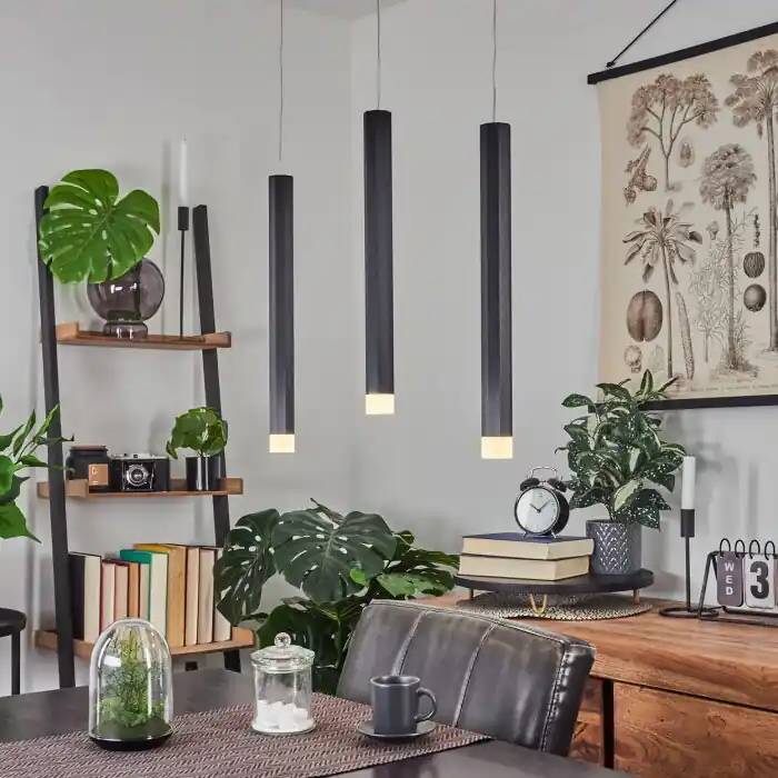 Finale Uitverkoop Freshwater Hanglamp LED Zwart, 3-lichts