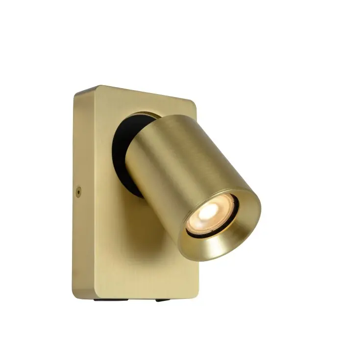 Laatste Kans Lucide NIGEL Muurlamp LED Goud, Messing, 1-licht
