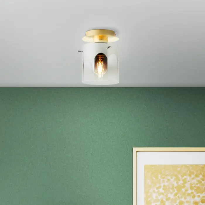Betaalbaar Brilliant Osaki Plafondlamp Goud, 1-licht