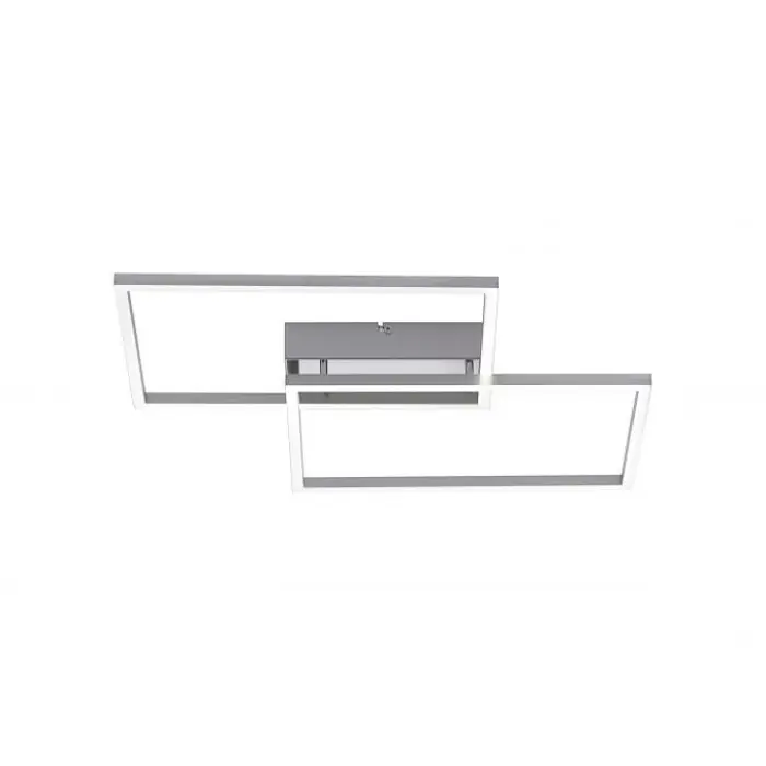 Gratis Retour Leuchten-Direkt IVEN Plafondlamp LED Zilver, 2-lichts, Afstandsbediening