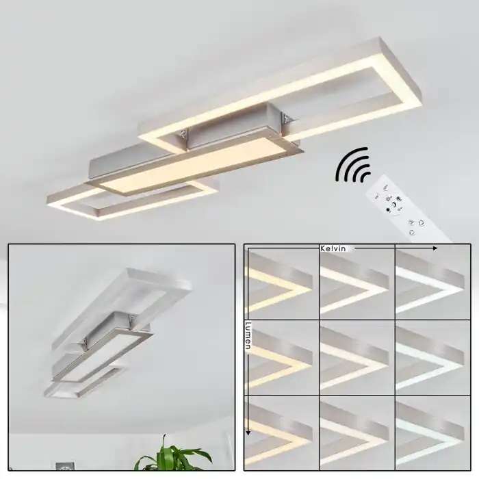 Ahrenfeld Plafondlamp LED Aluminium, 1-licht, Afstandsbediening Fabrieksprijs