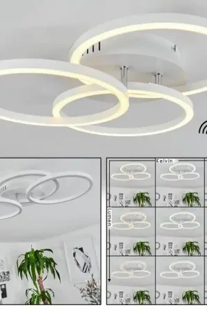 Weekendaanbieding Xena Plafondlamp LED Wit, 1-licht, Afstandsbediening