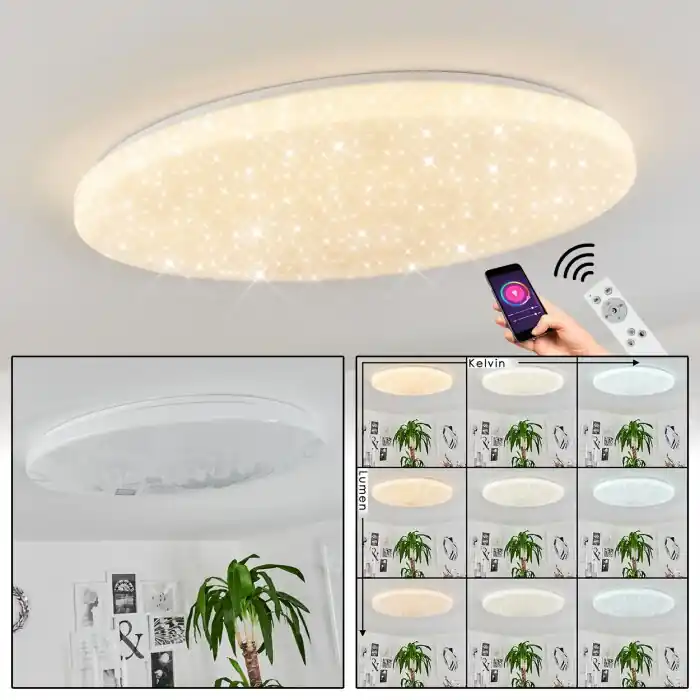 Sweet Plafondpaneel LED Wit, 1-licht, Afstandsbediening Laatste Kans