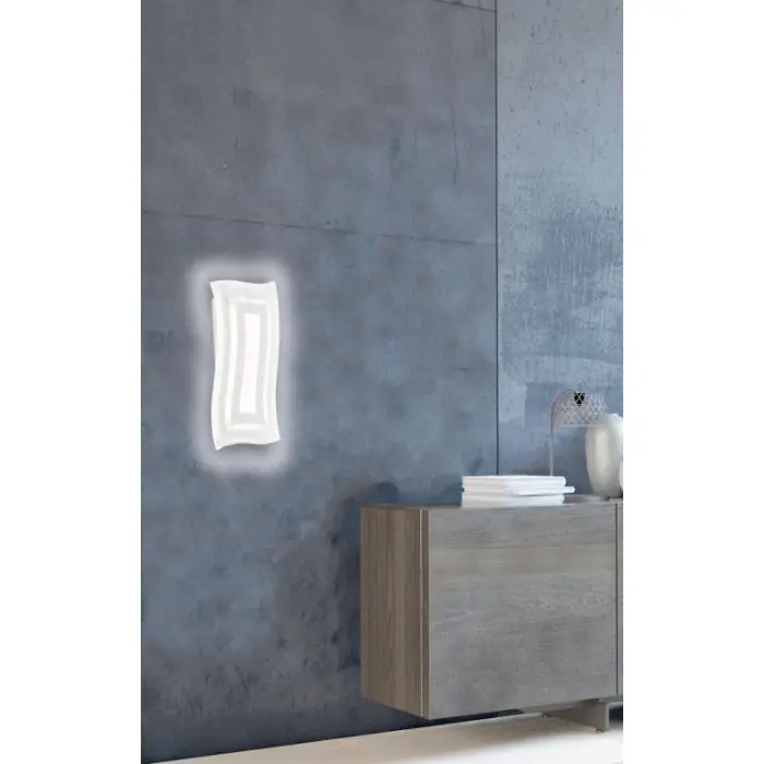 Goedkoop Fischer & Honsel Gorden Muurlamp LED Wit, 1-licht